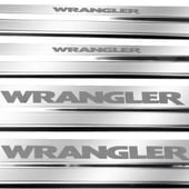 Listwa progowa JEEP WRANGLER MK3 JK Stal nierdzewna 304 połysk 4szt