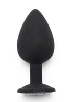 korek analny diamond booty jewel toyjoy czarny 9 cm