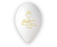 Balony lateksowe Pierwsza Komunia Święta kielich, 30 cm 3 szt.