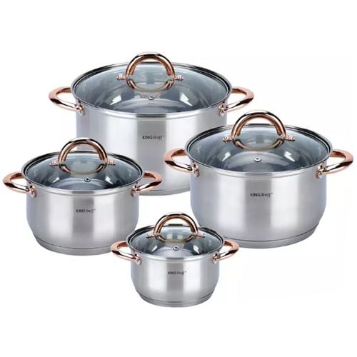 ZESTAW GARNKÓW 8 ELEMENTÓW KINGHOFF KH-1763 na Arena.pl