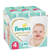 Pieluchy PAMPERS Premium Care Rozmiar 4 (136 szt.)