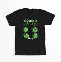 Koszulka Czarna - Mob Psycho 100 - WYBIERZ KOLOR KOSZULKI I FASON Damska M