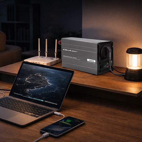 Qoltec przetwornica 12V/230V 500W USB na Arena.pl