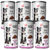 MOKRA KARMA DLA PSA TufTuf Puszka kawałki mięsne z jagnięciną 6x1250g