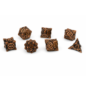Rustykalna Miedź Pełny Set | 3 cm | Metal | Dice | Steampunk