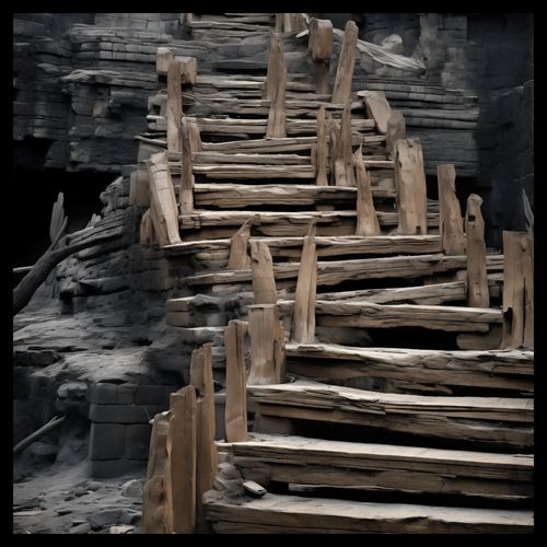 Plakat 40x40cm Schody do Nieznanego na Arena.pl