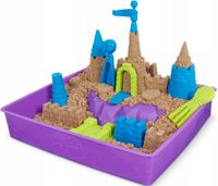 KINETIC SAND PIASEK KINETYCZNY ZAMEK PLAŻOWY + AKCESORIA NATURALNY KOLOR