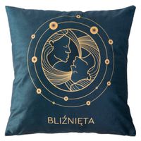 Poszewka dekoracyjna ZODIAK 40x40 Darymex granatowa Bliźnieta