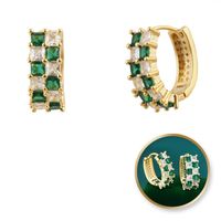 kolczyki ze stali szlachetnej platerowane złotem kst3293