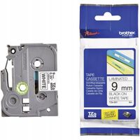 Taśma Brother TZE-221 - czarny nadruk na białym tle, 9mm