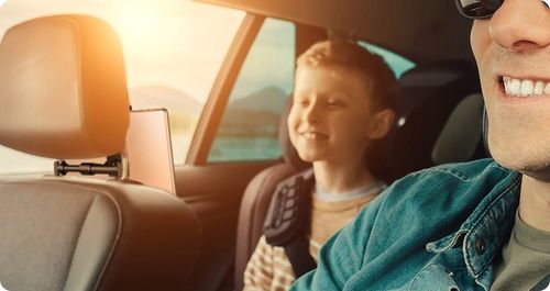 SOLIDNY UCHWYT SAMOCHODOWY BASEUS DO AUTA NA ZAGŁÓWEK TABLET TELEFON DO 13" na Arena.pl