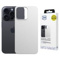 apple iphone 13 pro max - 3mk hardy magsilicone silver-white