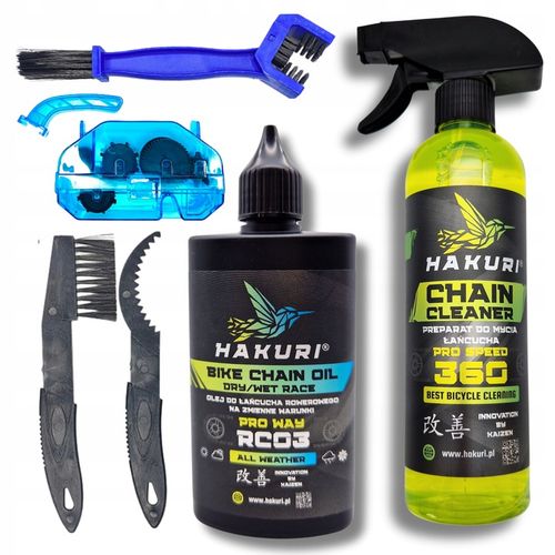 SMAR do ŁAŃCUCHA rowerowego ZESTAW warunki SUCHE MOKRE ZMIENNE + 4 Szczotki na Arena.pl