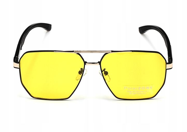 Okulary męskie dla kierowców jazdy nocą polaryzacyjne uv400 etui polarzone zdjęcie 5