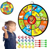 DART GRA DUZY SKŁADANY NA RZEPY BEZPIECZNE RZUTKI LOTKI TARCZA DWUSTRONNY