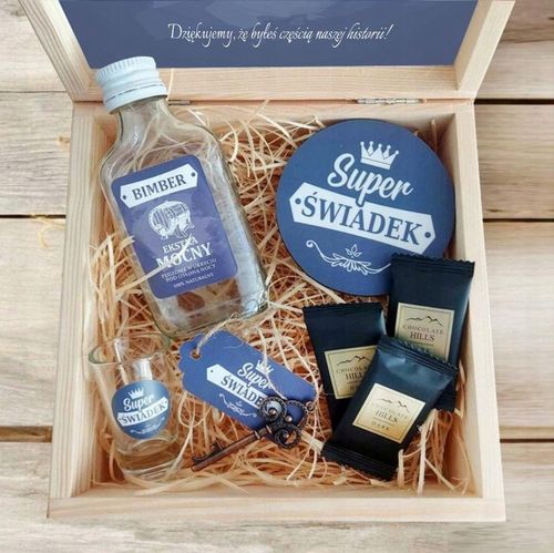 PODZIĘKOWANIE DLA ŚWIADKÓW BOX DLA ŚWIADKA I ŚWIADKOWEJ PREZENT DLA ŚWIADKA na Arena.pl