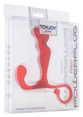 masażer prostaty toyjoy power plug tpe czerwony 3.5 cm
