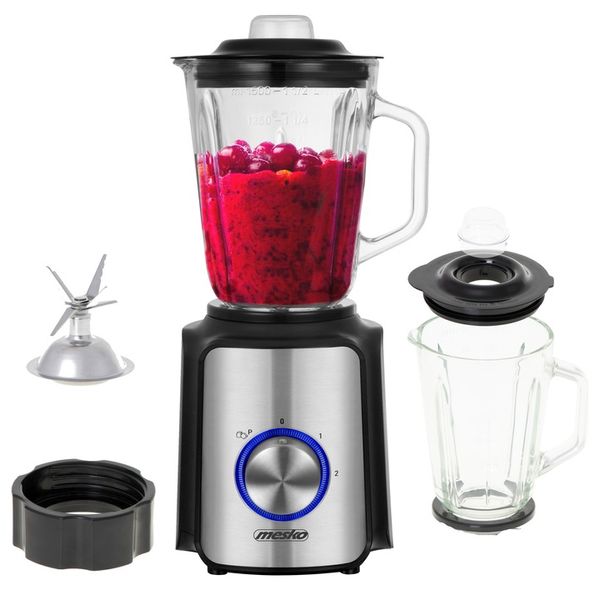 BLENDER KIELICHOWY MESKO MIKSER 1,5L MOCNY 1200W MIKSUJE KRUSZY LÓD bez BPA zdjęcie 9