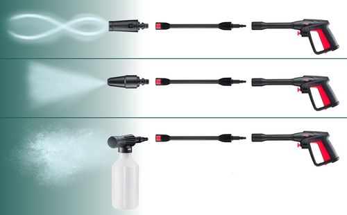 SAMOSSĄCA MYJKA CIŚNIENIOWA MOCNA POMPA 2000W TURBO DYSZA L6 ZWIJACZ na Arena.pl