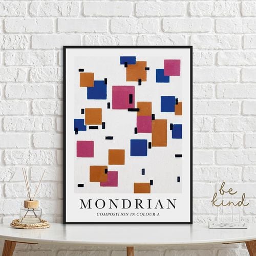 Plakat cyfrowy do wydruku Mondrian obrazy na Arena.pl