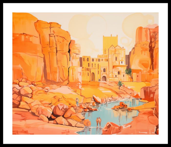 Plakat 60x50cm Ruiny pod Słońcem zdjęcie 3