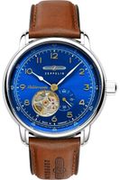 zegarek męski zeppelin méditerranée open heart automatic 9666-3 + box