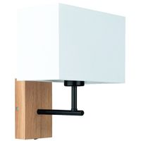 Abażurowa lampa ścienna SONAR 5721974 skandynawska prostokątny biały