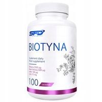SFD BIOTYNA 100 TAB PIĘKNE WŁOSY PAZNOKCIE SKÓRA CERA LŚNIĄCE WŁOSY CYNK