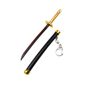 Kwadratowa Tsuba Katana | Metal | 15 cm | Brelok | Bleach