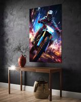 Obraz 90x60 samochody motor cross aprilla enduro futurystyczny cyber punk