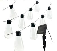 GIRLANDA SOLARNA LED ŁAŃCUCH OGRODOWY LOFT OZDOBNY PANEL SOLARNY ŻARÓWKI