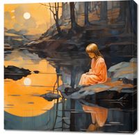 Obraz 90x90cm Zachwyt Nad Zmierzchem