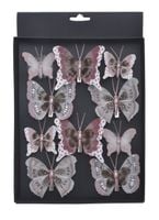 motylki mix na klipie 10szt. 5-7cm x 0,5cm x 5-7cm 173can23354