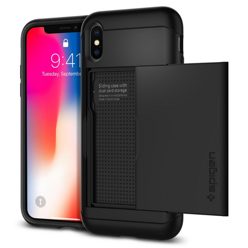 SPIGEN SLIM ARMOR CS Apple iPhone X - BLACK na Arena.pl