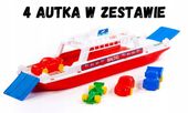 ZABAWKA STATEK duży PROM do WODY WANNY KĄPIELI na BASEN na PLAŻĘ 42 cm