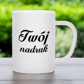 Kubek z mrożonego szkła z Twoim nadrukiem