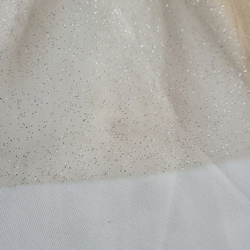 Welon beżowy zdobjony srebrnym brokatem 65cm na Arena.pl