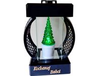 BABCIA BABCI ZNICZ LAMPION KOŁO RTN GŁADKI CZARNY+CHOINKA LED