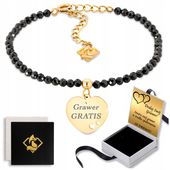 Bransoletka Damska z Grawerem GRATIS z Kamieni Naturalnych Prezent dla