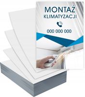 Ulotki A5 100 szt firmowe reklamowe MONTAŻ KLIMATYZACJI + PROJEKT GRATIS