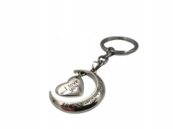 1 2023 Breloczek Moon Serce Miłość Live Zakochani Kupidyn zdjęcie 1