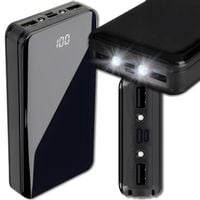 Powerbank 20000 mAh POWER BANK USB, USB-C szybkie ładowanie z latarką LED