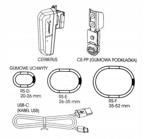 Lampka rowerowa tylna MOON CERBERUS 150lm na Arena.pl