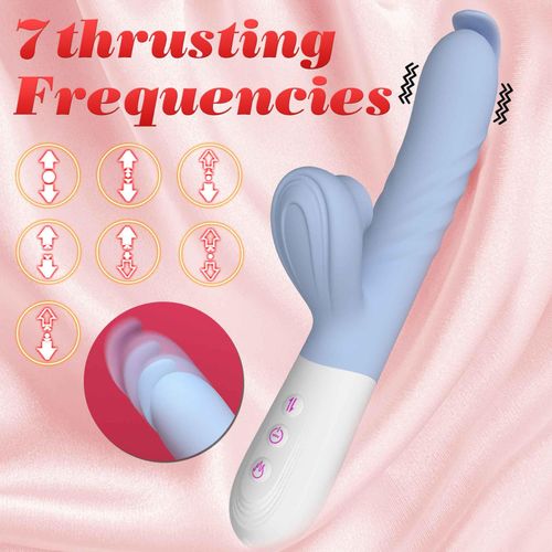 silicone vibrator 7 powerful modes -  flapping and 7 thrusting heating na Arena.pl