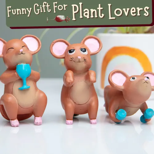 Zawieszki Ozdobne na Doniczki - Zabawne Myszki po Lampce Wina na Arena.pl