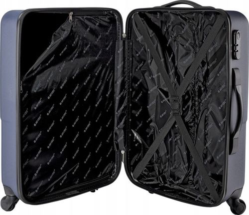WALIZKA PODRÓŻNA NA KÓŁKACH TWARDA HI-TEC PORTO NAVY 60 L 63 x 45 x 26 cm na Arena.pl
