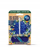 Ambi Pur kostka czyszczenie WC 0,45l Niebieskie kwiaty, żelowa struktura