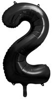 Balon foliowy Cyfra 2, 86cm, czarny XL
