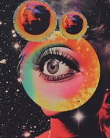 Plakat 40x50cm Oko w Kosmosie