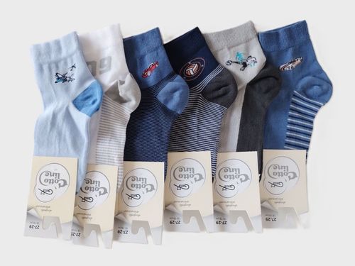 SKARPETKI WIOSENNE COTTOLINE 2-6 LAT 21-23 wzór - chłopiec na Arena.pl